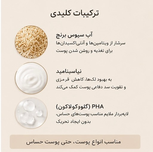 آمپول لایهبردار برنج سفید دکتر ملاکسین